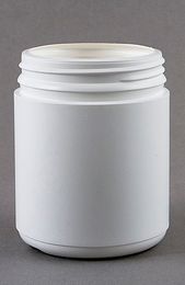 500G PLASTIC CONTAINER WHITE WITH TAMPER EVIDENT LID