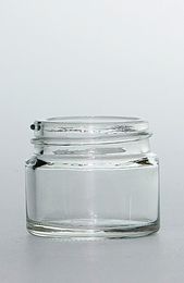 CLEAR GLASS JAR WITH LID 15G