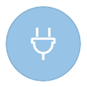 Electrical plug symbol