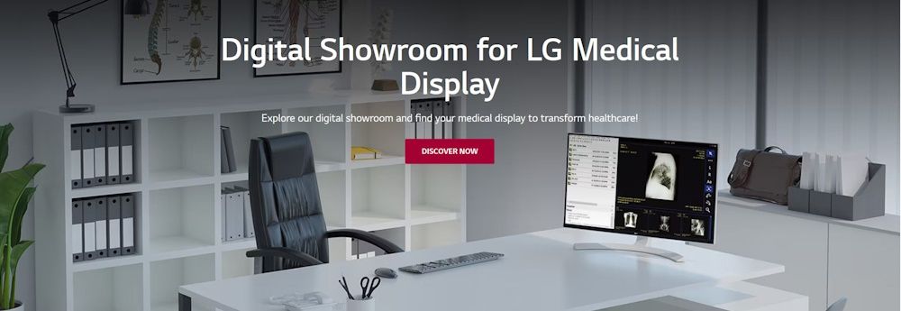 LG Medical Showroompicture with desk and monitor