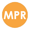 MPR on orange icon