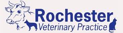 Rochester Vet Practice Logo with cats, dogs and cows