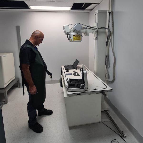 Rochester Veterinary Practice reinstallation of x-ray room