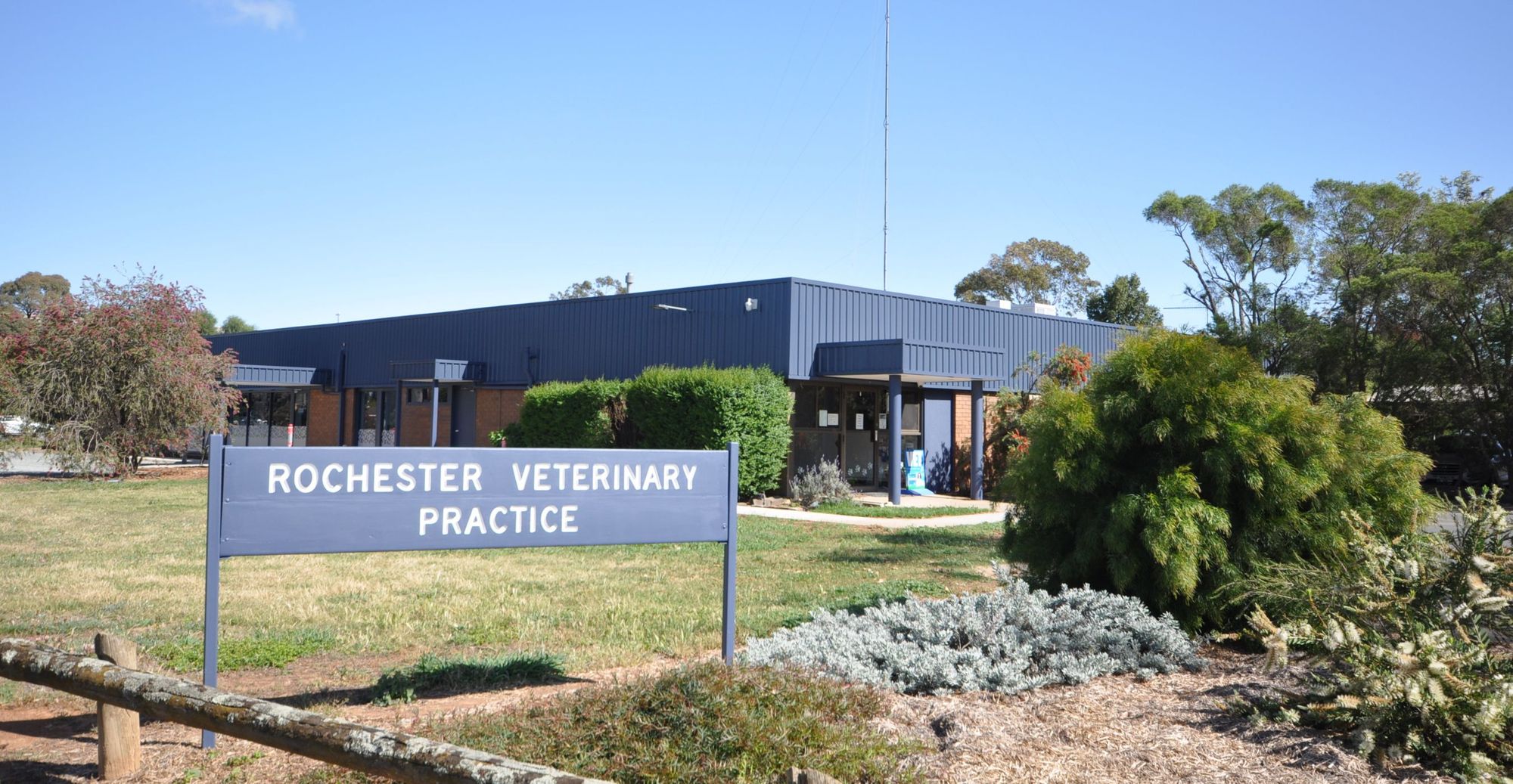 Rochester Veterinary Practice front view from the road
