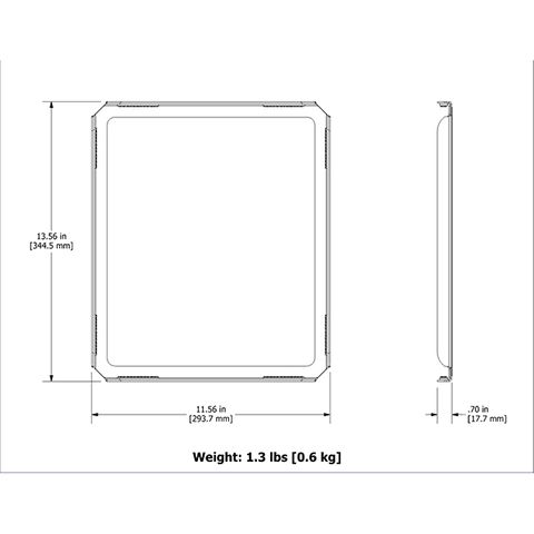 RC Imaging Aluminium Drop On Grid Encasement (Grid Cap)