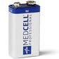MedCell Professional Alkaline Batteries 9V, Box of 72