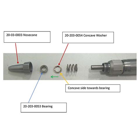 Inovadent™ Low Speed Handpiece Part - Nosecone