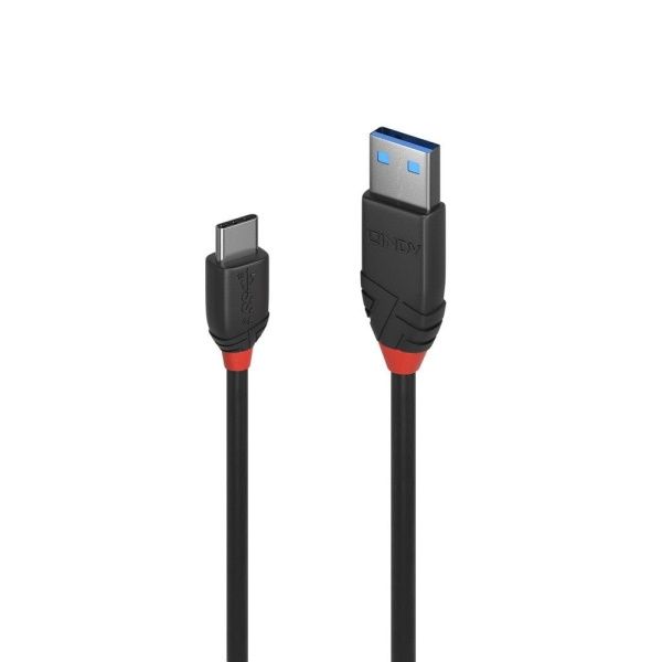USB 3.1 Type C to A Cable 3A, 1.5m, Black Line