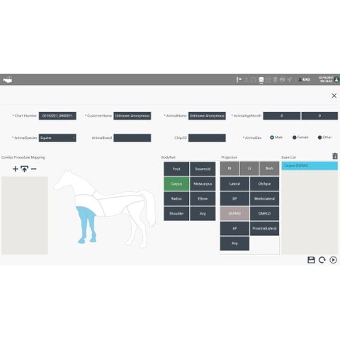 SmartCareworks GoDR® Vet Equine Acquistion Software