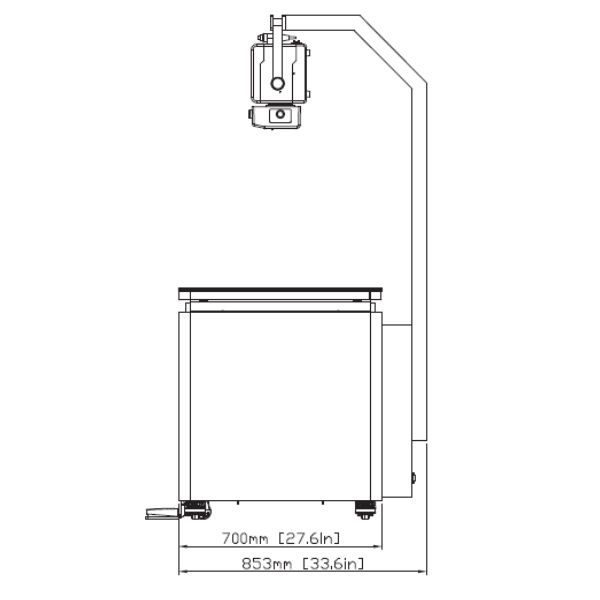 Ecotron Any Vet X-Ray 4 Way Floating Top Table