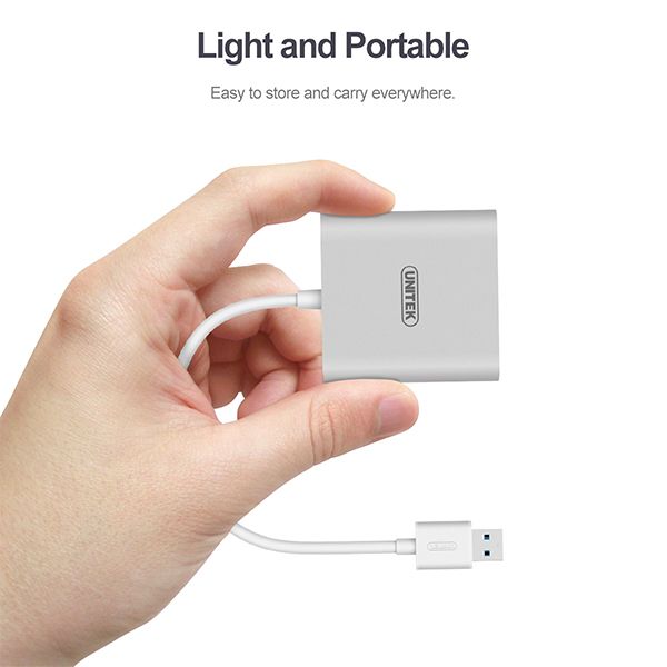 USB3.0 Aluminium All-In-One Card Reader with USB Type-C Adapter