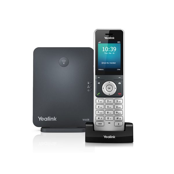 Yealink W60P Wireless DECT Solution including W60B Base Station and 1x W56H Handset