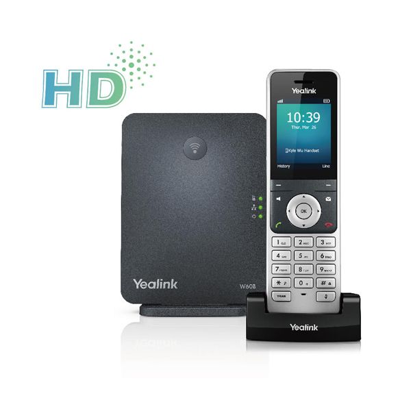 Yealink W60P Wireless DECT Solution including W60B Base Station and 1x W56H Handset