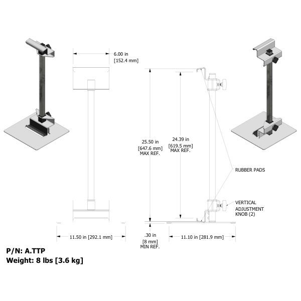 RC Imaging Premium Tabletop Lateral Holder