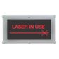 Warning Signs - Illuminated LED Black Vinyl on Red Acrylic