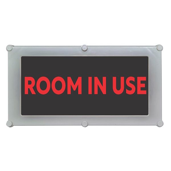 Warning Signs - Illuminated LED Black Vinyl on Red Acrylic