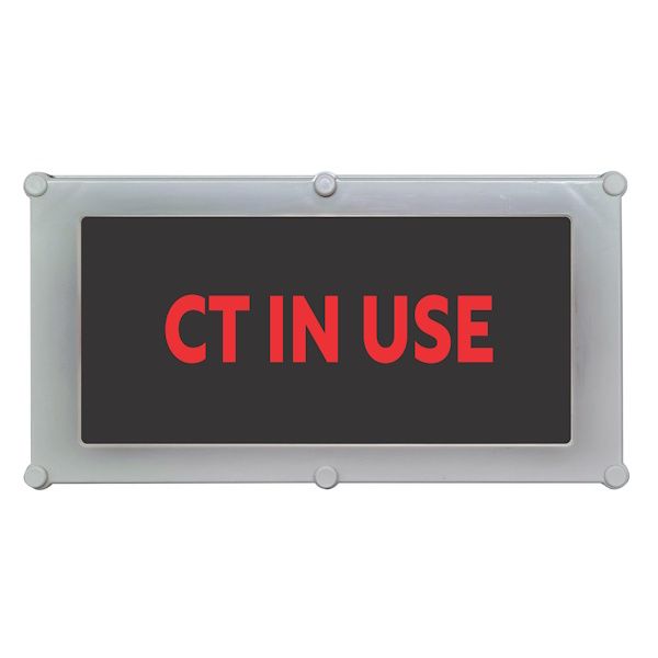 Warning Signs - Illuminated LED Black Vinyl on Red Acrylic