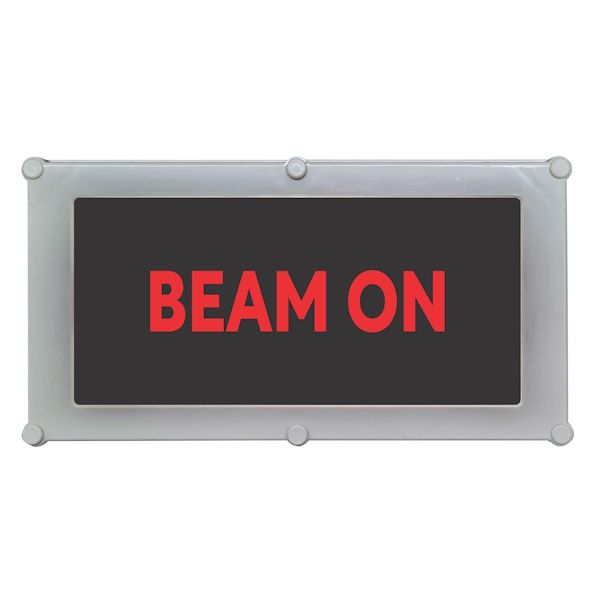 Warning Signs - Illuminated LED Black Vinyl on Red Acrylic