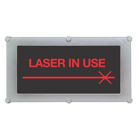 Warning Signs - Illuminated LED Black Vinyl on Red Acrylic