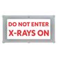 Warning Signs - Illuminated LED Red Text on White Acrylic