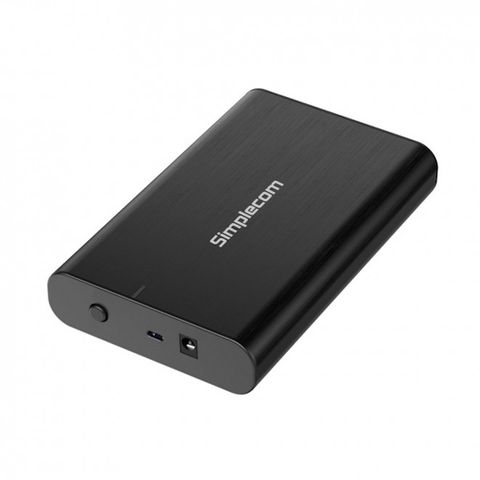 Simplecom SE331 External Aluminium 3.5'' SATA to USB-C Hard Drive Enclosure USB 3.2 Gen1 5Gbps