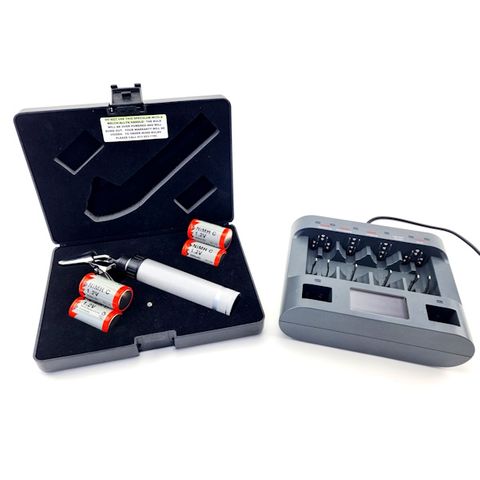MDS-VET Fibre Optic Bi-Valve Speculum Kit with Rechargeable Batteries and Charger