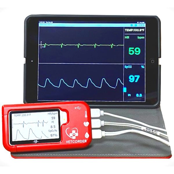 Sentier Vetcorder™ Pro Portable Patient Monitor with 8" Tablet