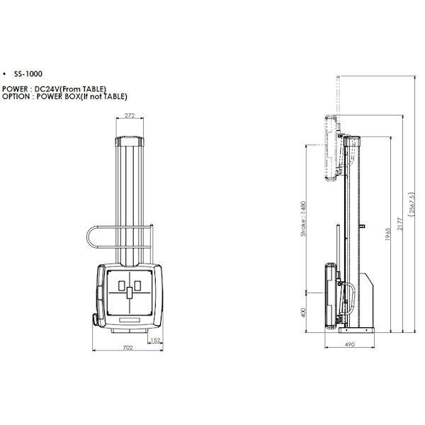 SYFM LSS-1000 Manual Bucky Stand