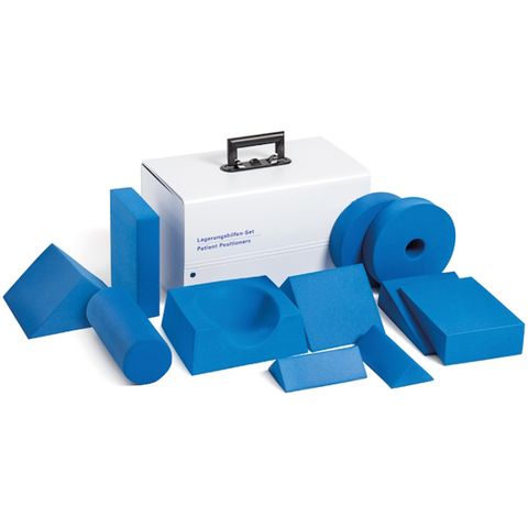 Covered Skinfoam | Positioning Aid Set, 11 Pieces complete with Plastic Case