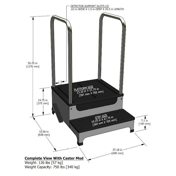 RC Imaging Lateral View 2-Step Platform with Swivel 360 System