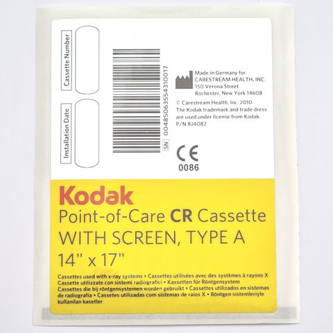 Carestream Cassette Barcode Label - Kodak PoC 14x17" (Replacement Labels)