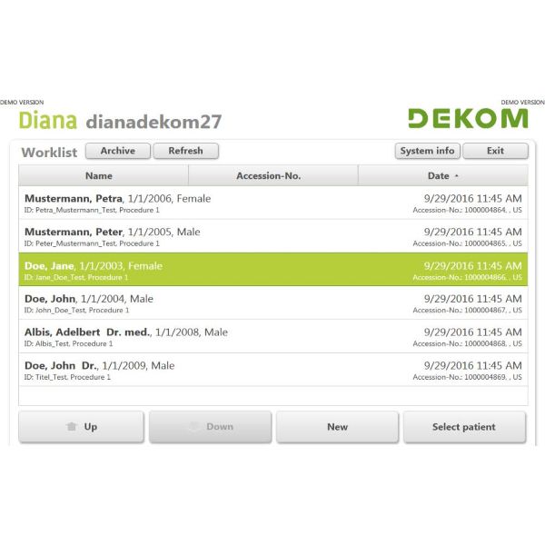 DEKOM DIANAdicom HD Video Capture to DICOM System
