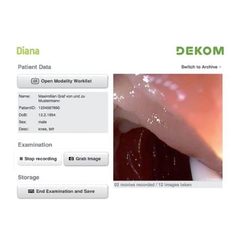 DEKOM DIANAdicom HD Video Capture to DICOM System