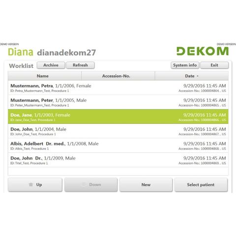 DEKOM DIANAdicom SD Video Capture to DICOM System