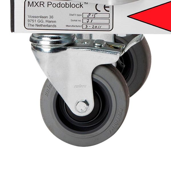 Podoblock StatX Swivel Wheel - with Brake (105mm)