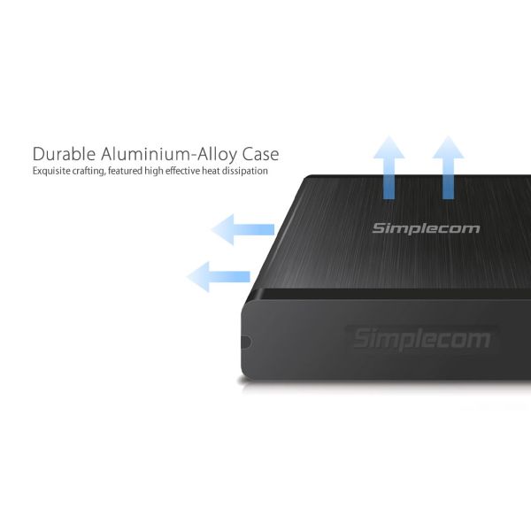Simplecom SE328 External 3.5'' SATA to USB 3.0 Full Aluminium Hard Drive Enclosure
