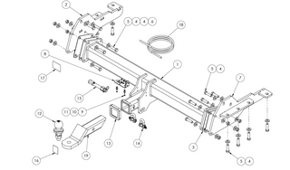 TOWBAR & WIRING KIT MERCEDES BENZ X-CLASS 4DR UTE