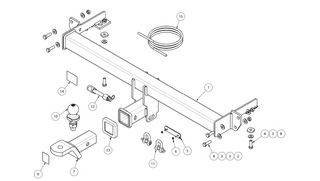 TOWBAR & WIRING KIT MG ZS AZS1 5DR SUV REQ- 4831