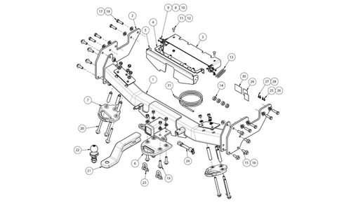 HILUX TUB XBAR 10/15-ON  T=18