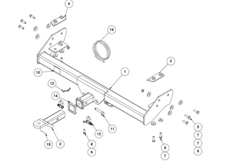 FORD RANGER BT50 C/C 10/11-08/15 3500kg/350kg