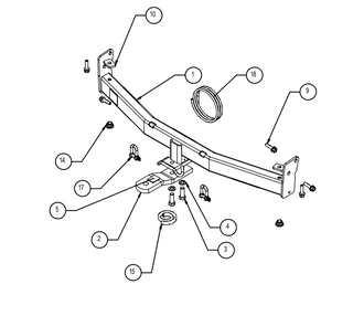 TOWBAR & WIRING KIT TERRITORY 2 & 4WD 04/04-ON