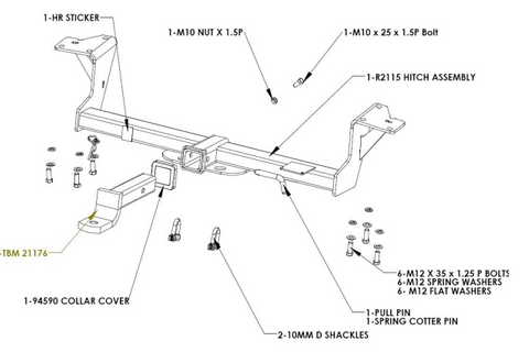 TOWBAR & WIRNING KIT SUZUKI GRAND VITARA 3 DOOR