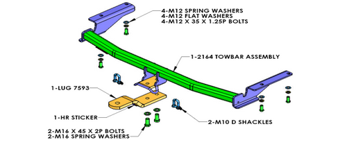 TOWBAR & WIRING KIT RAV4 AWD 5D WAGON 4826 ECU