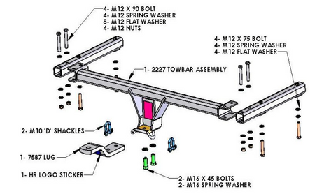 TOWBARS & WIRING KIT HONDA CIVIC 4D SEDAN