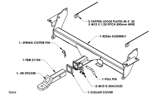 TOWBAR & WIRING KIT Pajero NS NT LWB SWB 3000/ 250