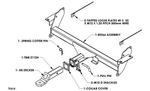 TOWBAR & WIRING KIT Pajero NS NT LWB SWB 3000/ 250