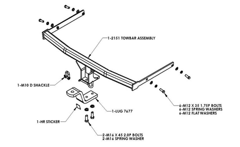 TOWBAR & WIRING KIT FORD FIESTA 3&5 DR HATCH