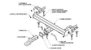 TOWBAR & WIRING KIT SUBARU FORESTER T=1200