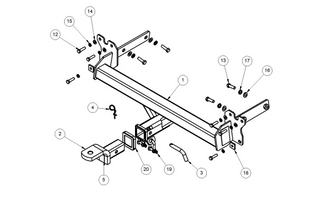 TOWBAR & WIRING KIT VOLVO XC70 WAGON  REQ 4916