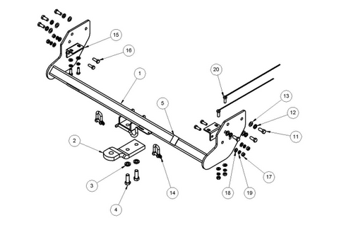 TOWBAR & WIRING KIT COLORADO/RODEO/ISUZU